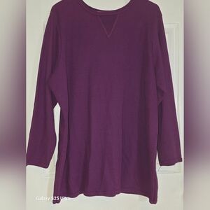 Women's Purple Long Sleeve Top